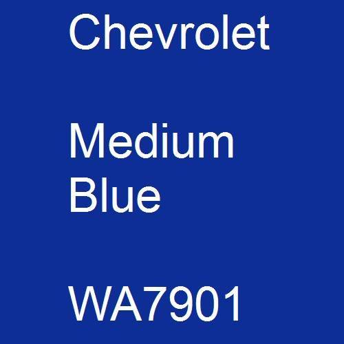 Chevrolet, Medium Blue, WA7901.